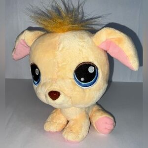 Littlest Pet Shop 2005 Golden Retriever Plush - bobblehead - approx. 7” tall